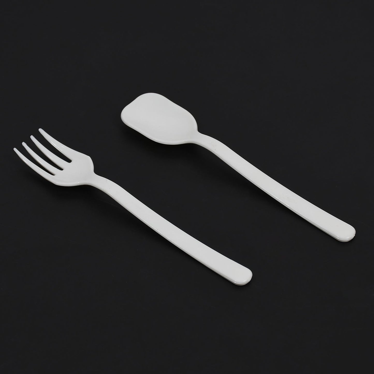 Plastic cutlery set for parties and catering