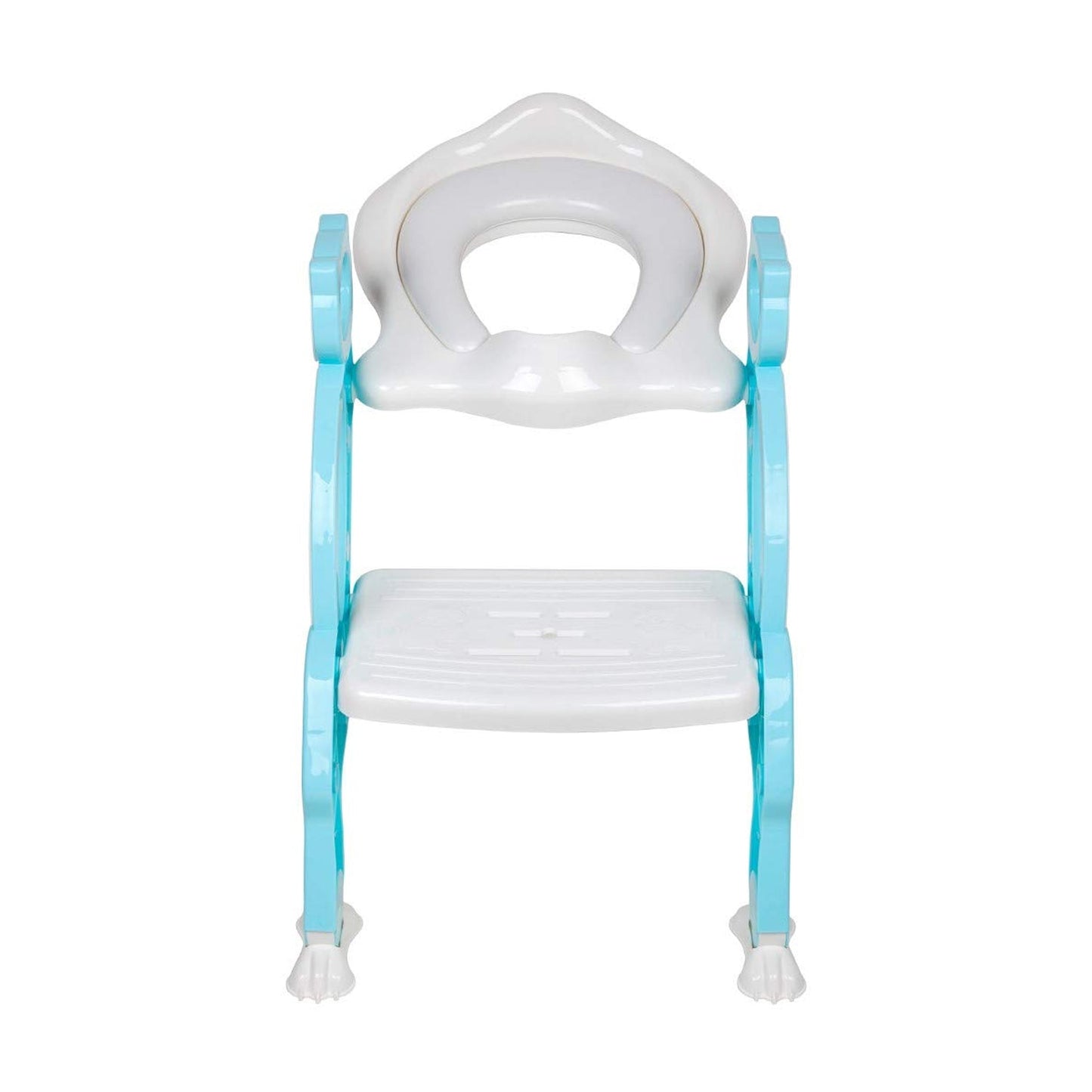 Step stool potty seat for toddlers with built-in ladder