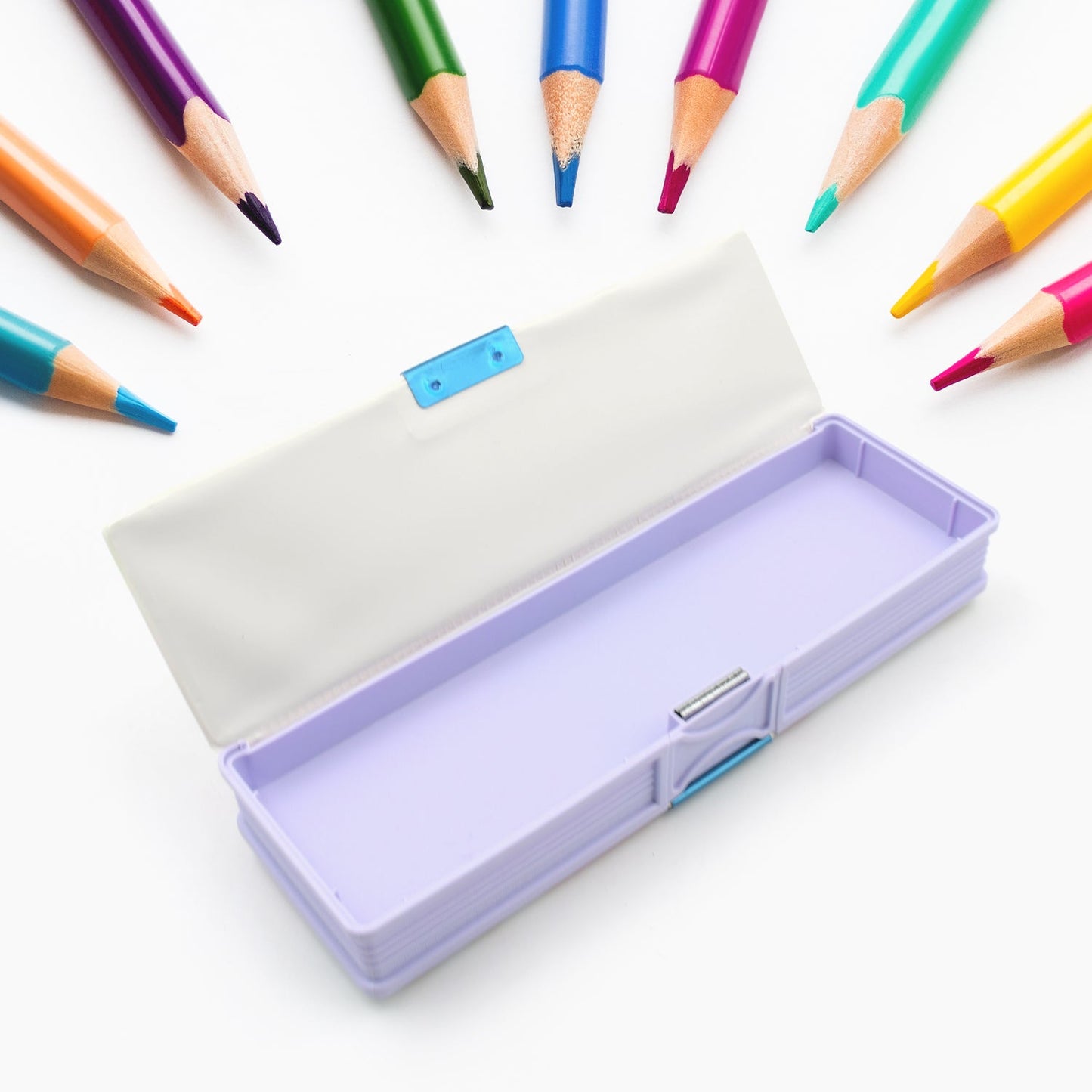 Utility pencil case with two compartments for kids