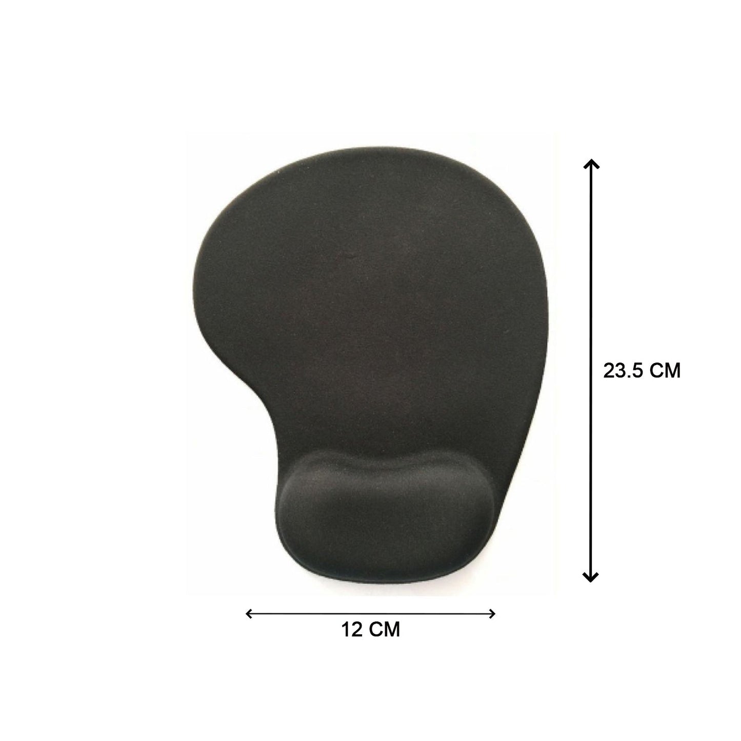 Detailed view of wrist support mouse pad, ideal for long computer sessions