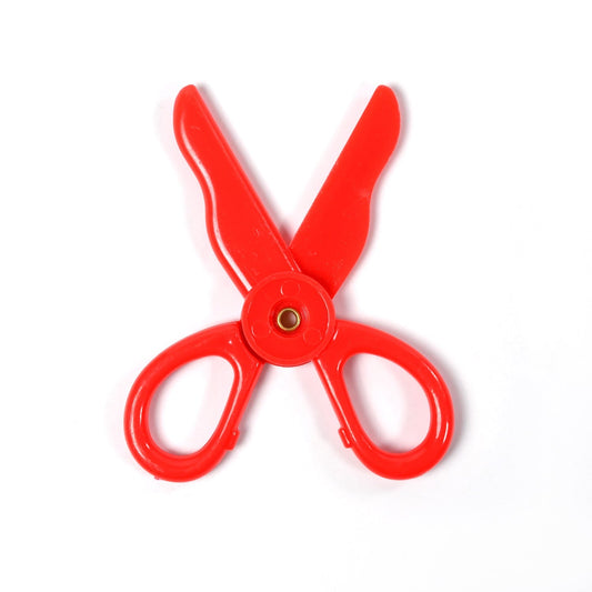 Child-safe plastic scissors set