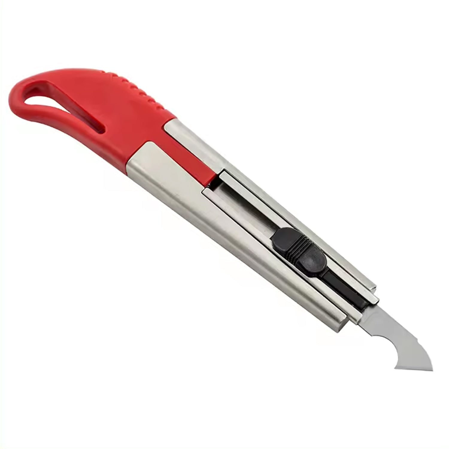 Plastic cutter with additional cutting blade and precision knife