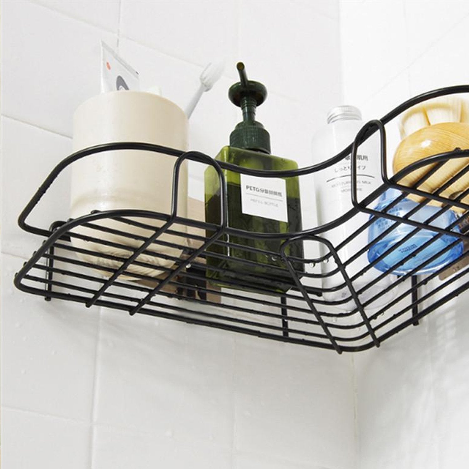 Self-adhesive shelf for bathroom and kitchen