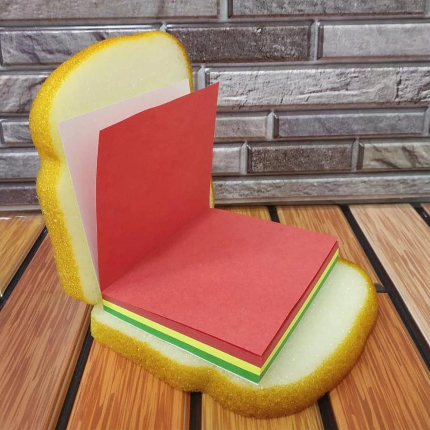 Sandwich Shaped Note  /  Sticky Notes  /  Memo Notes, Unique Mini Notes (Multicolor)