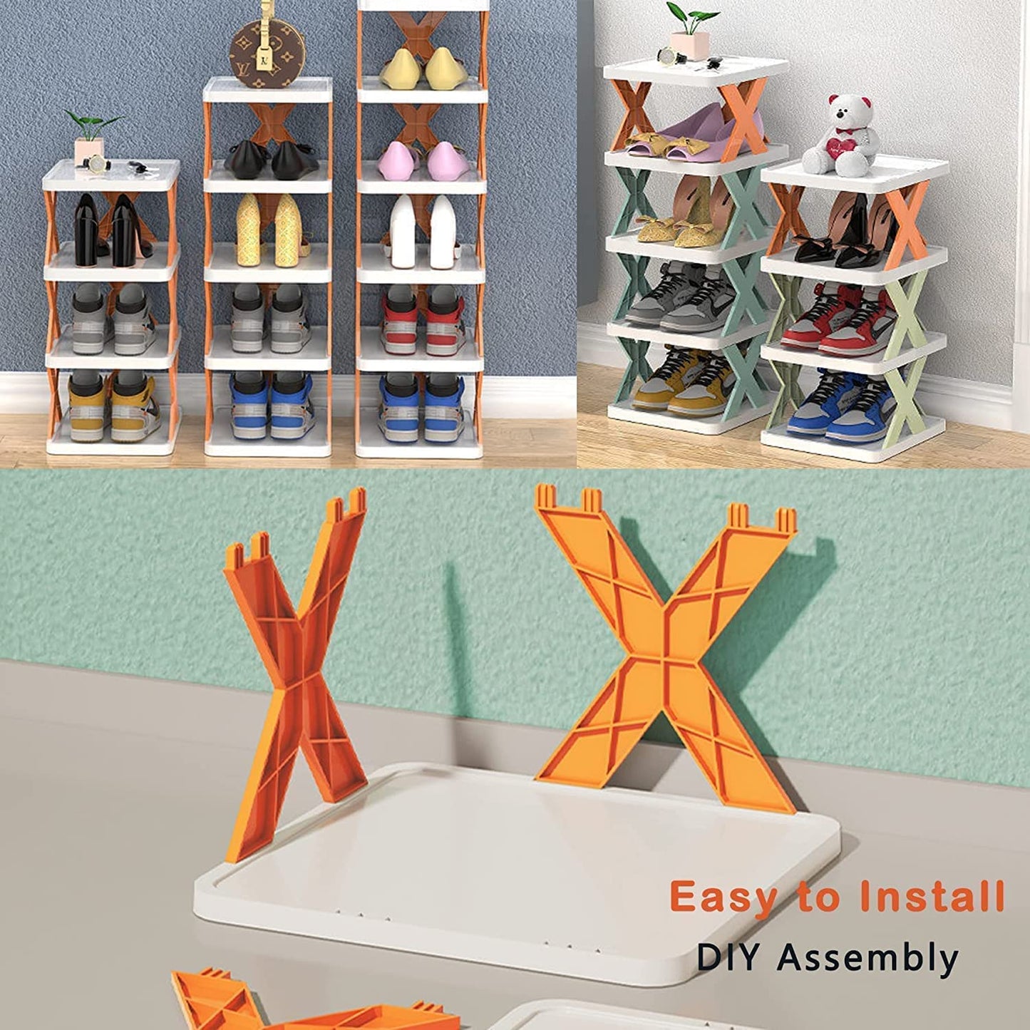 Vertical shoe rack