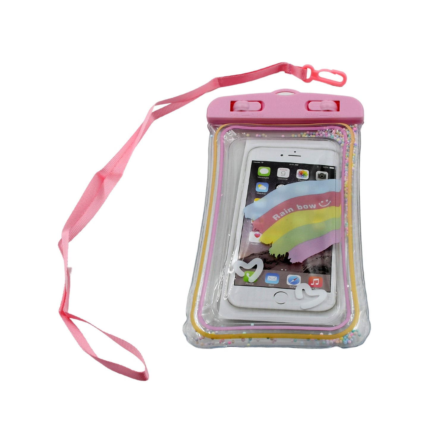 Zip lock mobile cover, waterproof and ideal for use underwater or in wet environments.