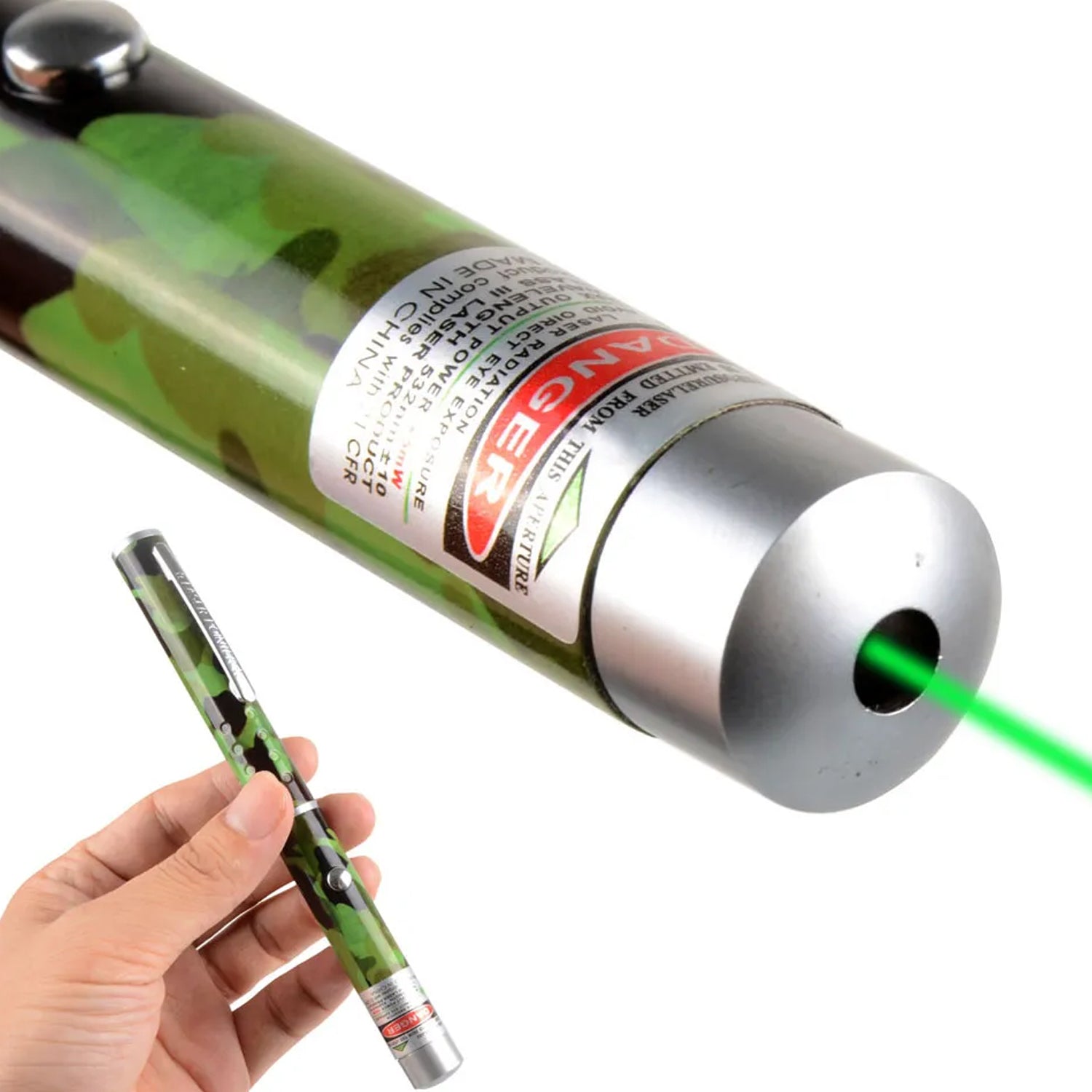 Adjustable laser pointer with multiple project designs.