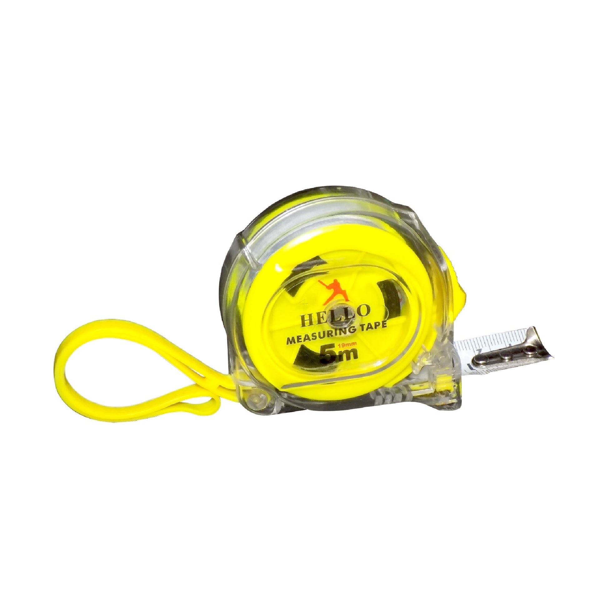 Measuring tape with 5-meter length and sturdy casing