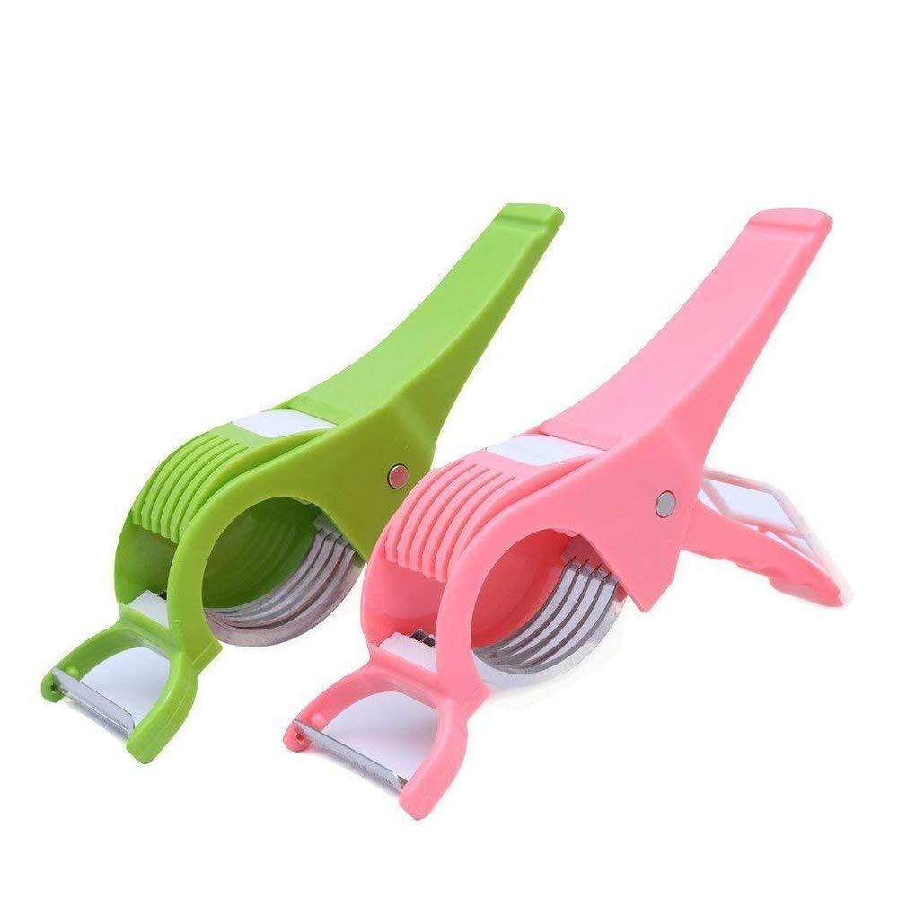 Easy-to-use vegetable cutter with peeler