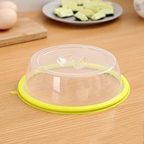 Sturdy microwave plate cover with air-tight feature, splatter guard.