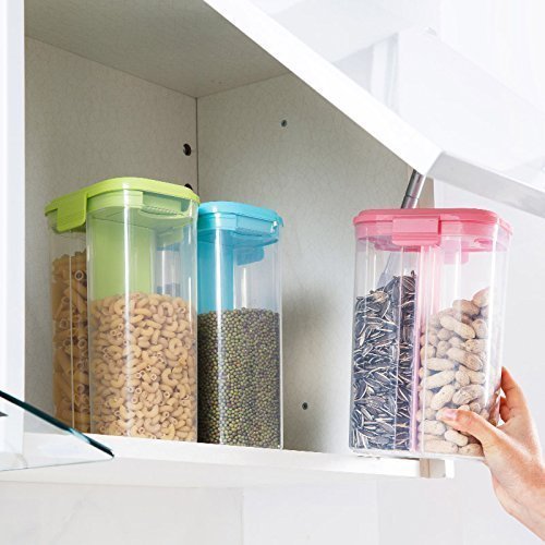 2-section airtight container for grains