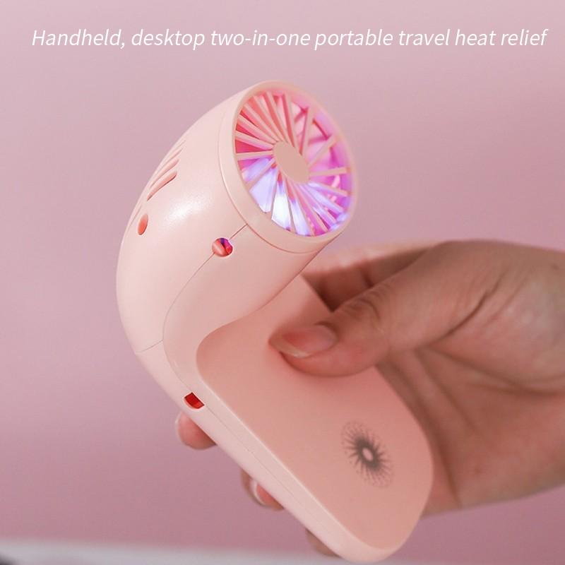 Portable Mobile Phone Holder Fan  Personal Fan Multi- Function Fan Handheld Charging Fan (Battery Not Include)